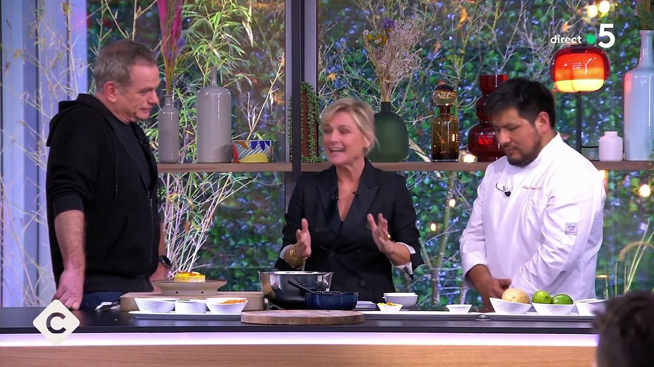 Anne ÉlisabethLemoine reçoit le chef Melio Oriundo Chavez et Garou