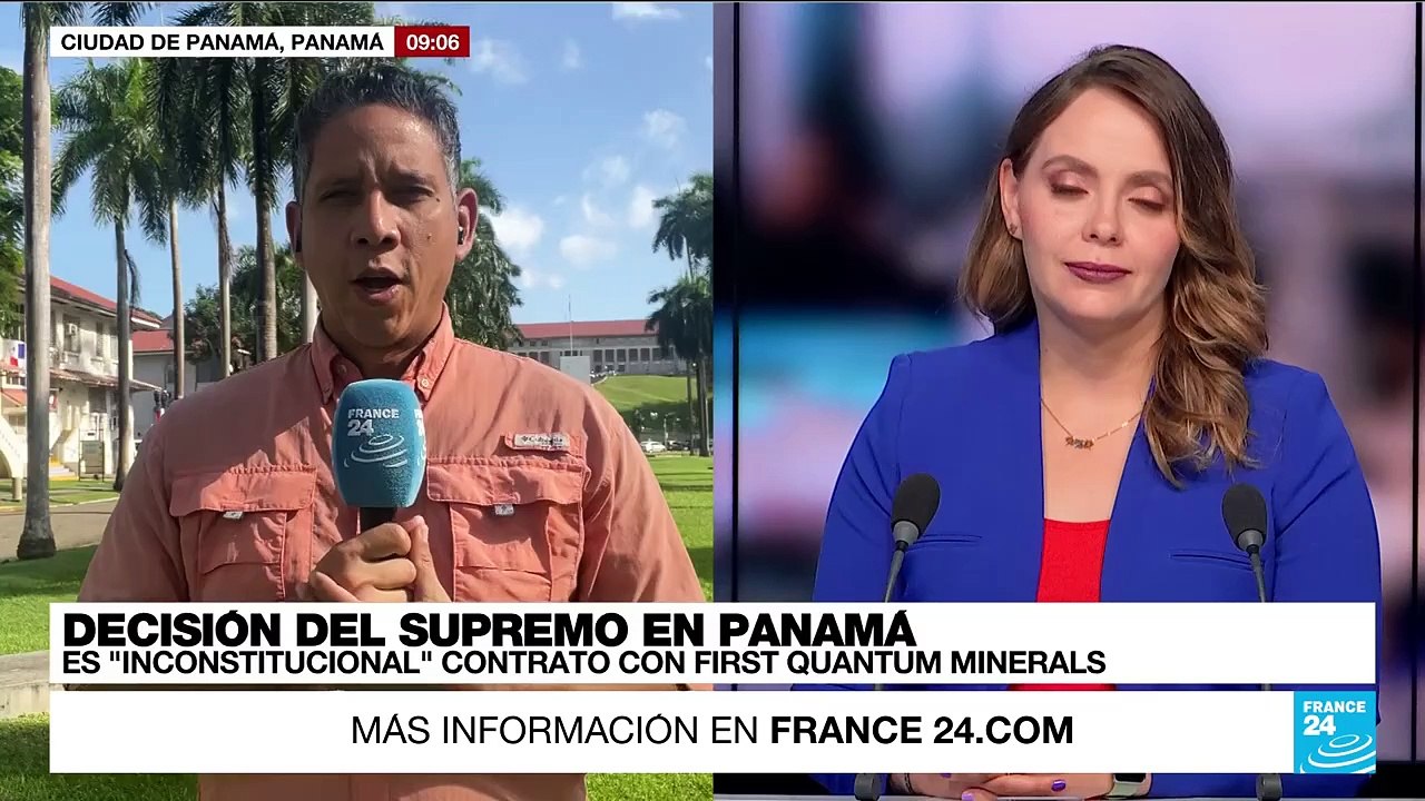 Informe desde Ciudad de Panamá: declaran "inconstitucional" contrato con minera canadiense