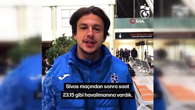 Trabzonsporlu oyunculardan yürekleri ısıtan hareket! Çok acıktığımız için birkaç parça bisküvi aldık