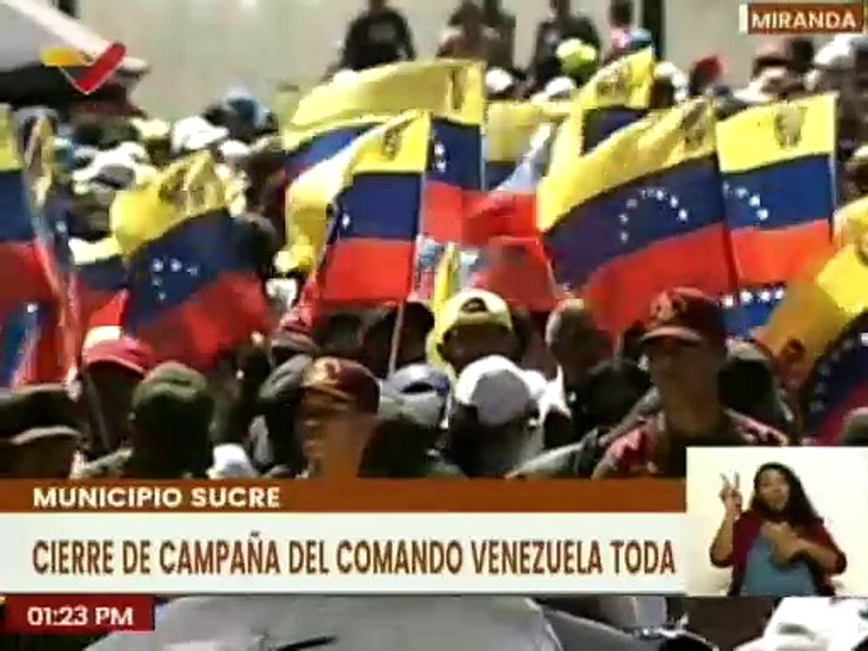 Comando Venezuela Toda participa en el cierra campaña en defensa de la Guayana Esequiba en Miranda