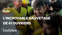 Les 41 ouvriers coincés dans un tunnel en Inde depuis 17 jours ont pu être libérés