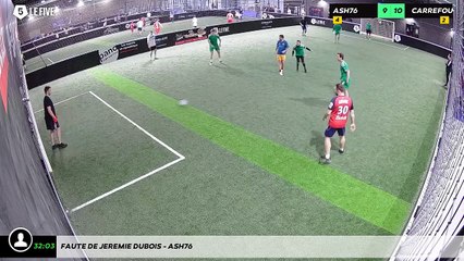 Faute de Jeremie DUBOIS - ASH76