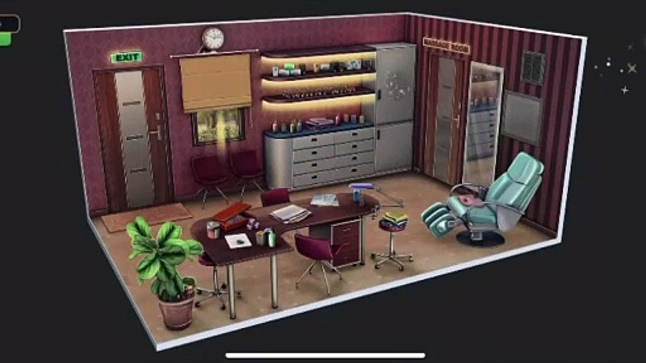 Rooms & Exits Level 3 Beauty Salon Gameplay, Solutions and Walkthrough