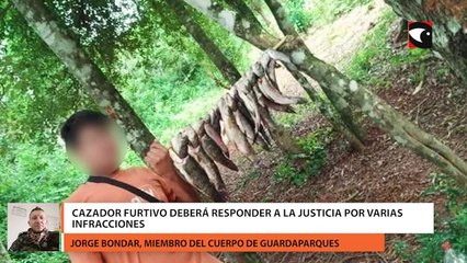 Cazador furtivo deberá responder a la justicia por varias infracciones