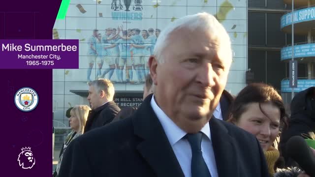 Manchester City legends honoured with statue outside the Etihad
