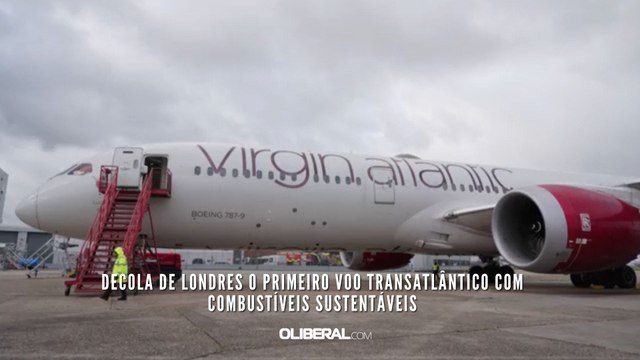 Decola de Londres o primeiro voo transatlântico com combustíveis sustentáveis