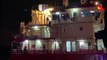 Zeytinburnu Sahili'nde 'Kadriye Ana' isimli kimyasal tanker gemisi fırtına nedeniyle sürüklenerek karaya oturdu