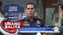 PNP: Pulis na nagpaputok umano ng baril sa restobar, hindi pa nasisibak sa serbisyo dahil may pending appeal sa DILG | UB