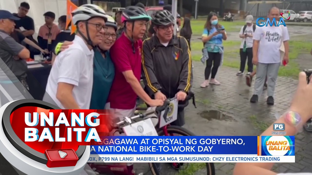Ilang manggagawa at opisyal ng gobyerno, nakiisa sa National Bike-to-Work Day | UB