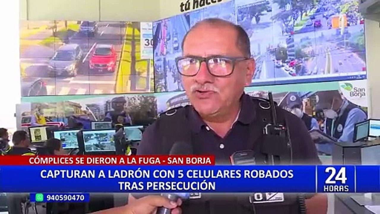 San Borja: capturan a presunto ladrón de celulares tras intensa persecución