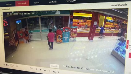 อุกอาจ! คนร้ายบุกเดี่ยวชิงทองห้างดังเชียงใหม่ กวาดไป 4 ถาด รวมกว่า 80 เส้น