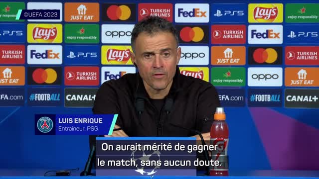 PSG - Luis Enrique : “On aurait mérité de gagner, on a été meilleur que Newcastle”