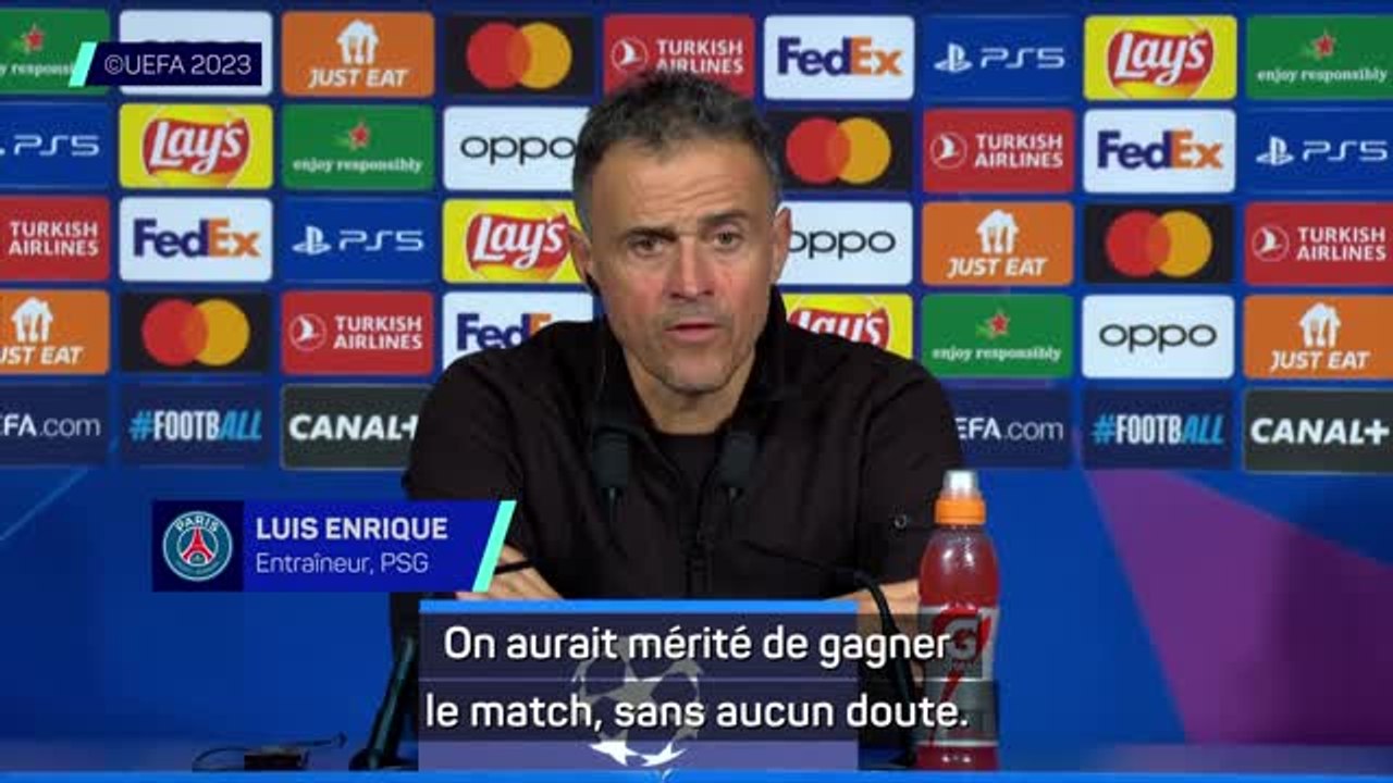 PSG - Luis Enrique : “On aurait mérité de gagner, on a été meilleur que Newcastle”