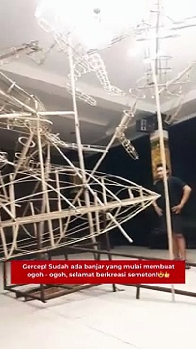 Gercep! Sudah ada banjar yang mulai membuat ogoh - ogoh, selamat berkreasi semeton!