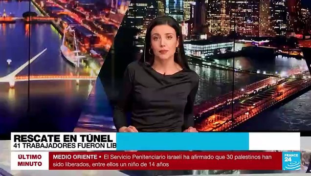 Tras 17 días atrapados en un túnel, 41 trabajadores indios fueron rescatados