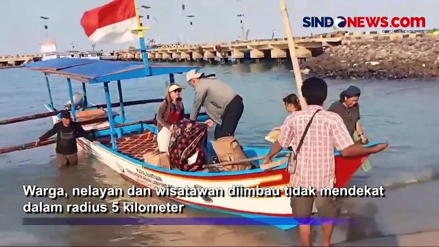 Gunung Anak Krakatau Erupsi, Wisawatan dan Warga Dilarang Mendekat