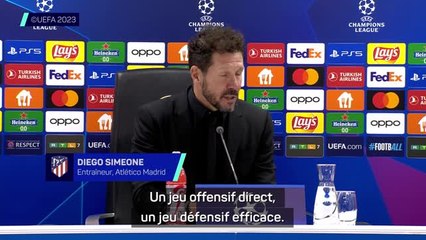 Atlético Madrid - Simeone content du match et de la qualif !