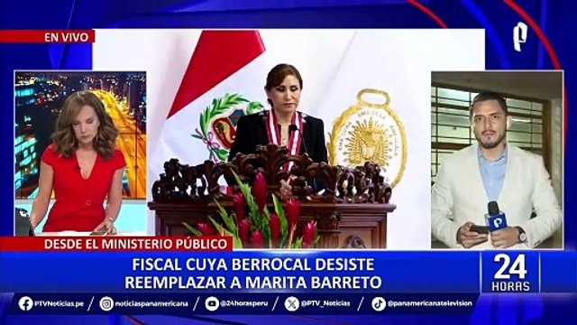 Fiscal que reemplazaría a Marita Barreto dió un paso al costado por 'motivos personales'