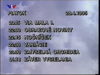 záver vysielania - 27.apríl 1995 vtv