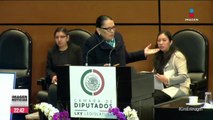 Rosa Icela Rodríguez pide a diputados reformar la Constitución para hacer de la extorsión un delito grave