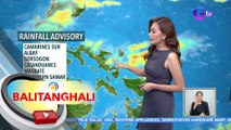 Rainfall Advisory, nakataas sa ilang bahagi ng Bicol Region at Eastern Visayas | BT