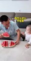 Baby Giving Watermelon To His Grandmother And Mother | Babies Funny Moments | Baby Funny Reactions #baby #babies #beautiful #cutebabies #fun #love #cute #funny