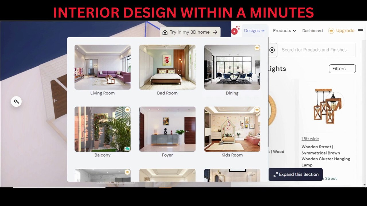 INTERIOR DESIGN WITHIN A MINUTES