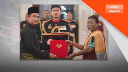 Muzafar sampaikan watikah pelantikan kepada Presiden India