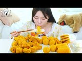 ASMR MUKBANG| BBURINKLE Party(Fried noodles, Chicken, Cheese ball, Hotdog, Sausage rice cake)