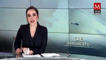 Elemento de policía pierde rifle AR-15 desde helicóptero