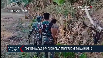 Dikejar Warga, Pencuri Solar Tercebur Ke Dalam Sumur
