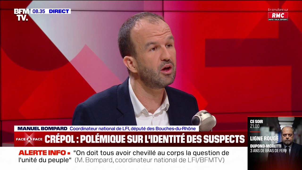 Mort de Thomas à Crépol: "Manifestement, il y a eu une fuite" sur l'identité des suspects, pour Manuel Bompard