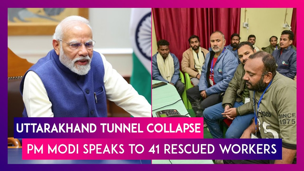 Uttarakhand Tunnel Collapse Pm Modi Hails Successful Rescue Operation