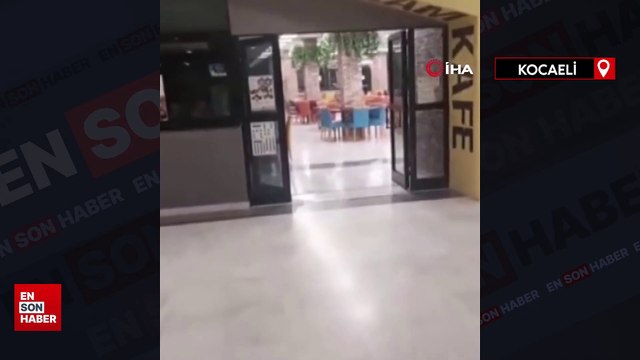 Kocaeli Üniversitesi Eğitim ve Araştırma Hastanesi koridorlarında köpek dışkısı