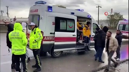 Kocaeli'de işçi servisi devrildi: 1'i ağır 9 yaralı