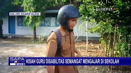 Kisah Muhammad Aliah, Guru Disabilitas di Luwu Semangat Mengajar di Sekolah