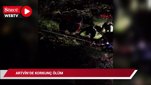 Artvin’de korkunç ölüm, 220 metreden düştü