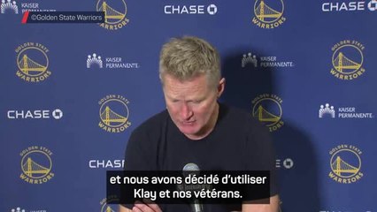 Warriors - Kerr : "Moses a été génial ce soir"