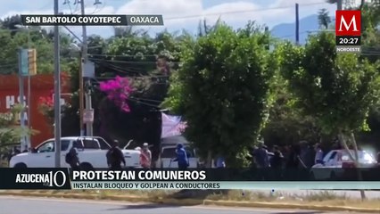Protesta violenta en Santo Domingo Teojomulco, Oaxaca