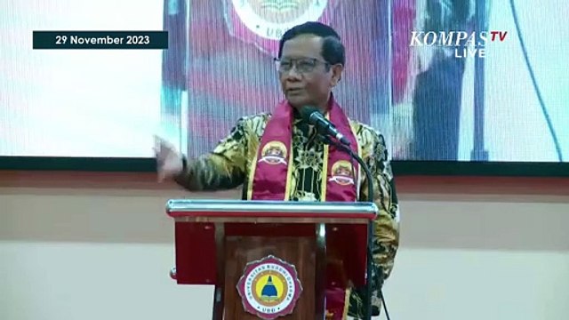 [FULL] Pidato Kebangsaan Mahfud MD di Universitas Budhi Dharma