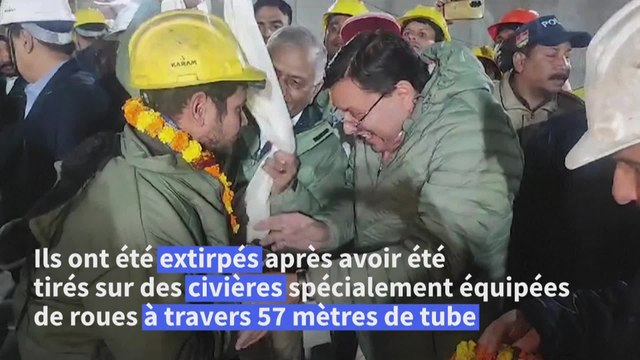 Inde : les 41 ouvriers piégés dans le tunnel de Silkyara ont été sauvés