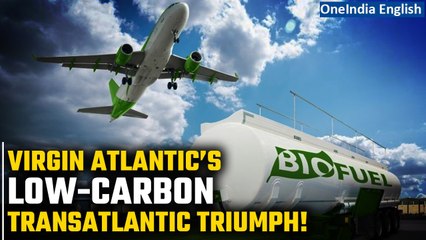 Virgin Atlantic Jet Lands After Maiden Transatlantic Flight On Low-Carbon Fuel | Oneindia News
