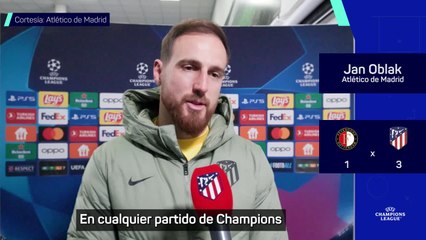 Video herunterladen: FEYENOORD - ATLÉTICO DE MADRID | OBLAK habla tras la CLASIFICACIÓN