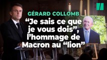 L’hommage de Macron à Gérard Collomb