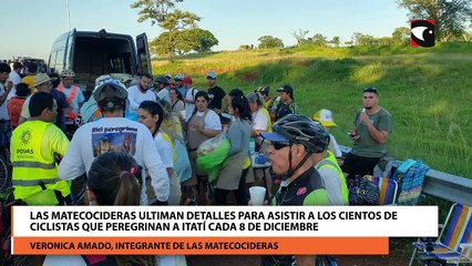 Las matecocideras ultiman detalles para asistir a los cientos de ciclistas que peregrinan a Itatí cada 8 de diciembre