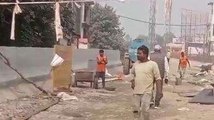 बरेली: दो मौतें होने के बाद भी लापरवाही, फ्लाईओवर ब्रिज निर्माण के दौरान मजदूर घायल