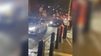 Hundreds of Albanians celebrate independence day in London as police make seven arrests