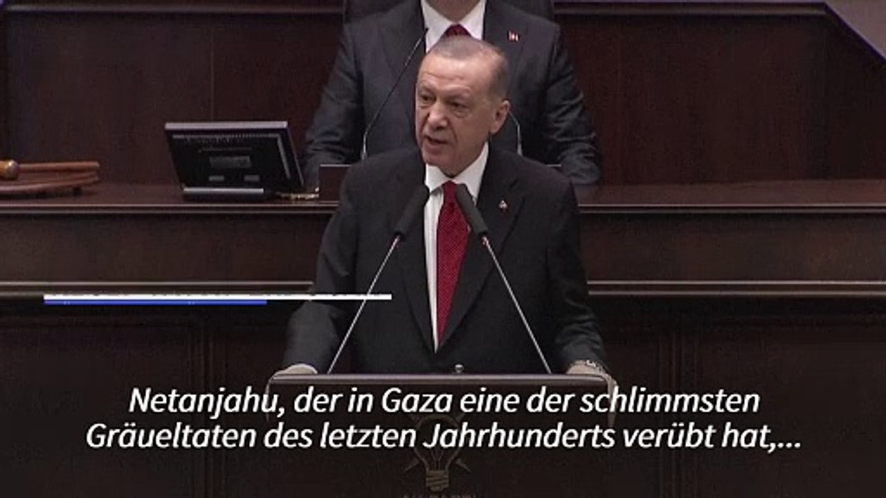 Erdogan nennt Netanjahu 'Schlächter von Gaza'