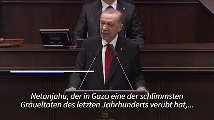 Erdogan nennt Netanjahu "Schlächter von Gaza"