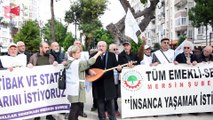 Emeklilerden sazlı sözlü eylem... 10 Aralık'ta Ankara'da yapılacak mitinge çağrı yaptılar | Haber: Abidin YAĞMUR